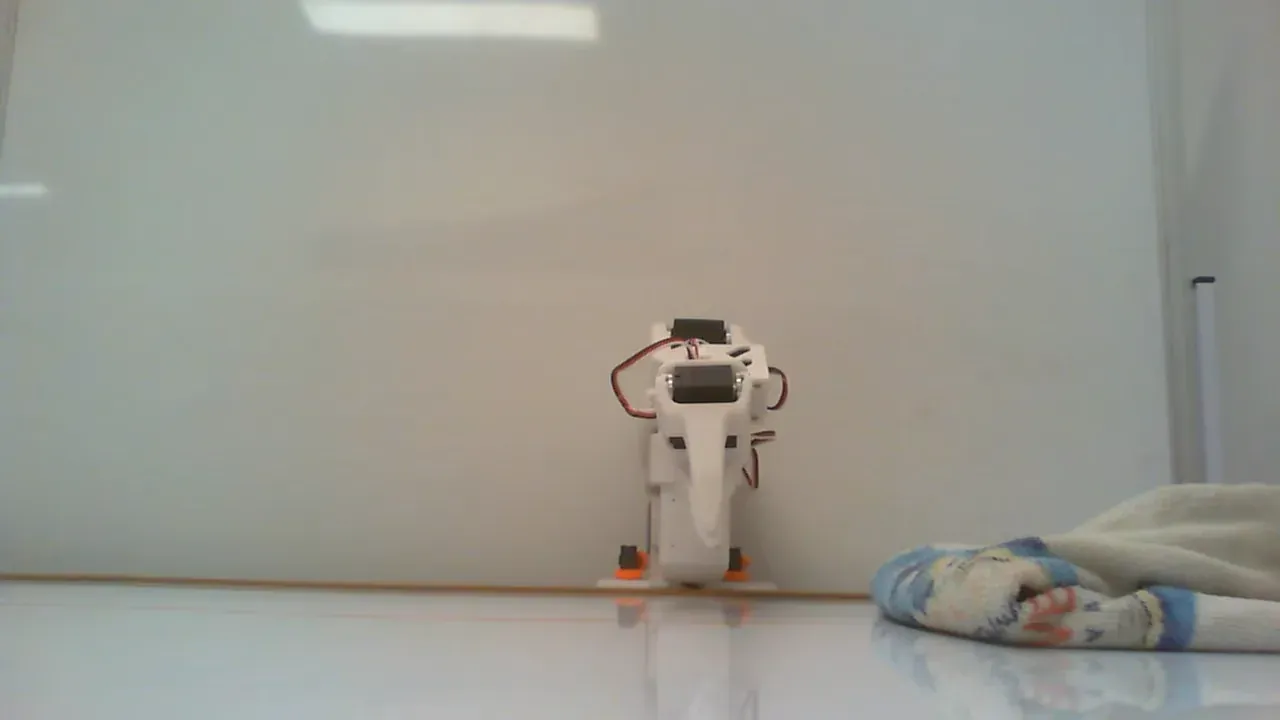Front camera view of the Erase Whiteboard workspace with cloth and marked board.